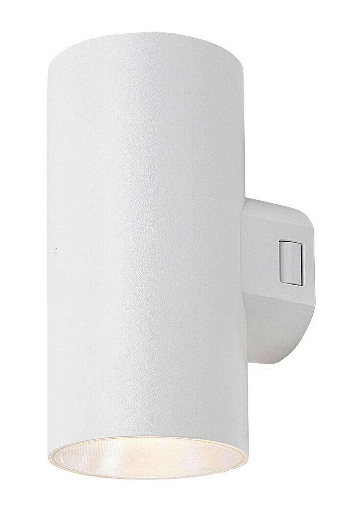 VONKAJŠIE LED SVIETIDLO  - biela, Basics, plast (16/7.5/10cm)