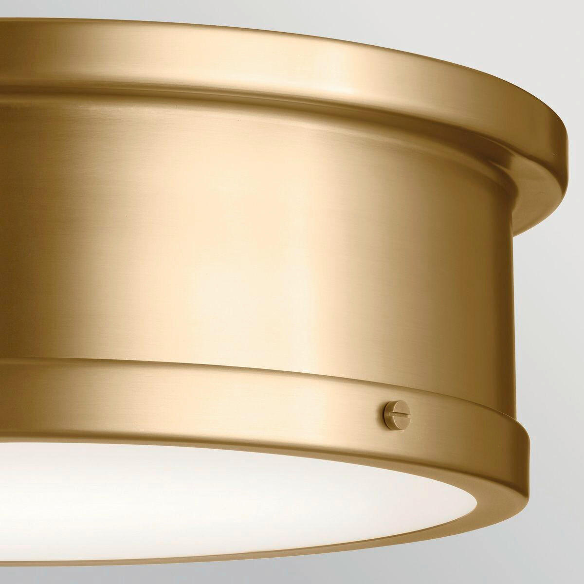 DECKENLEUCHTE Kichler 14,6/45,7 cm  - Goldfarben, Design, Glas/Metall (14,6/45,7cm) - Elstead Lighting