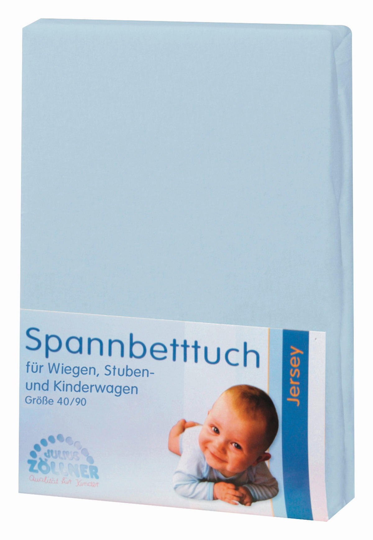 KINDERSPANNBETTTUCH 40/90 cm   - Hellblau, Basics, Textil (40/90cm) - Julius Zöllner