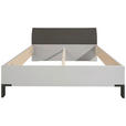 BETT 180/200 cm,  in Braun, Grau, gepolstertes Kopfteil,  - Schieferfarben/Braun, KONVENTIONELL, Textil (180/200cm) - Dieter Knoll