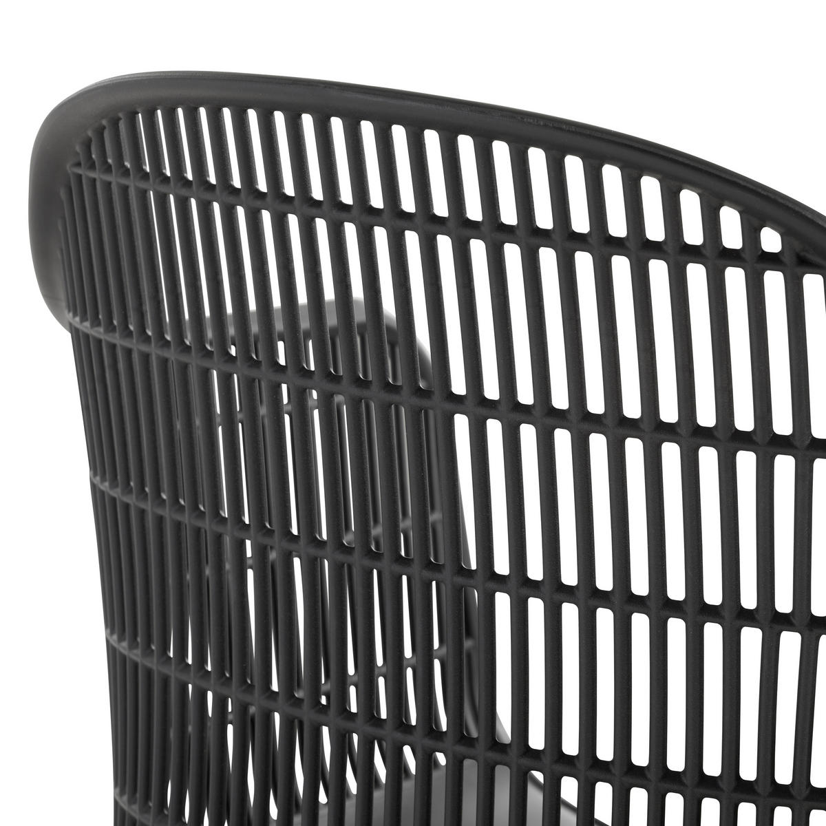 SADA NA BALKON 3dílné,  - černá, Moderní, kov/plast (53/85/63cm) - Ambia Garden