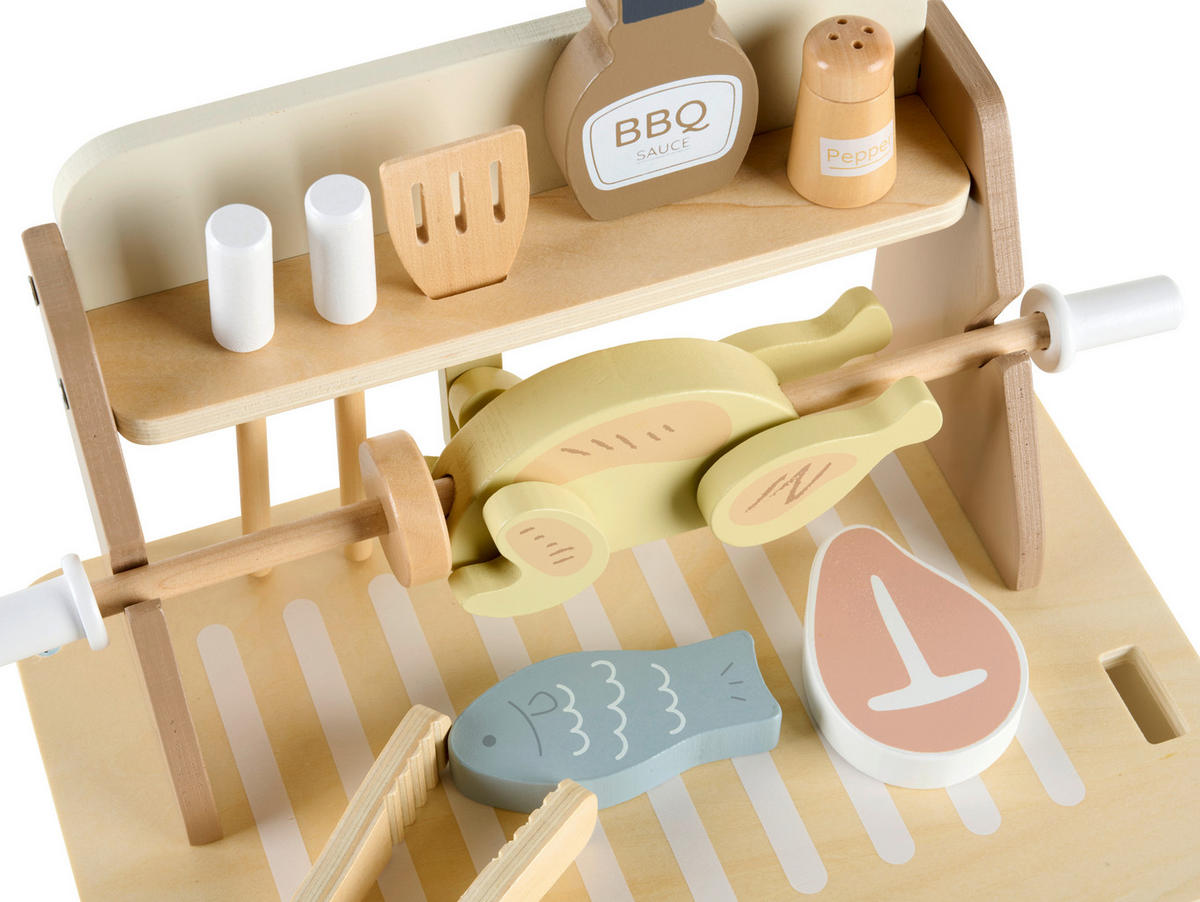 DJEČJI ROŠTILJ   - višebojno, Basics, drvni materijal/drvo (30/20/24,5cm) - My Baby Lou