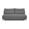 SCHLAFSOFA in Cord Grau  - Chromfarben/Grau, Modern, Textil/Metall (198/90/100cm) - Livetastic