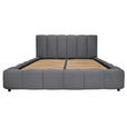 POLSTERBETT Lattenrost, Bettkasten Anthrazit 140/200 cm  - Anthrazit/Schwarz, KONVENTIONELL, Holz/Kunststoff (140/200cm) - Carryhome