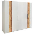 DREHTÜRENSCHRANK  in Weiß, Wildeiche  - Wildeiche/Weiß, Design, Holz/Holzwerkstoff (251,9/223,3/62cm) - Dieter Knoll