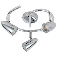 LED-DECKENSTRAHLER Liberty 27 cm  - Chromfarben, KONVENTIONELL, Metall (27cm)