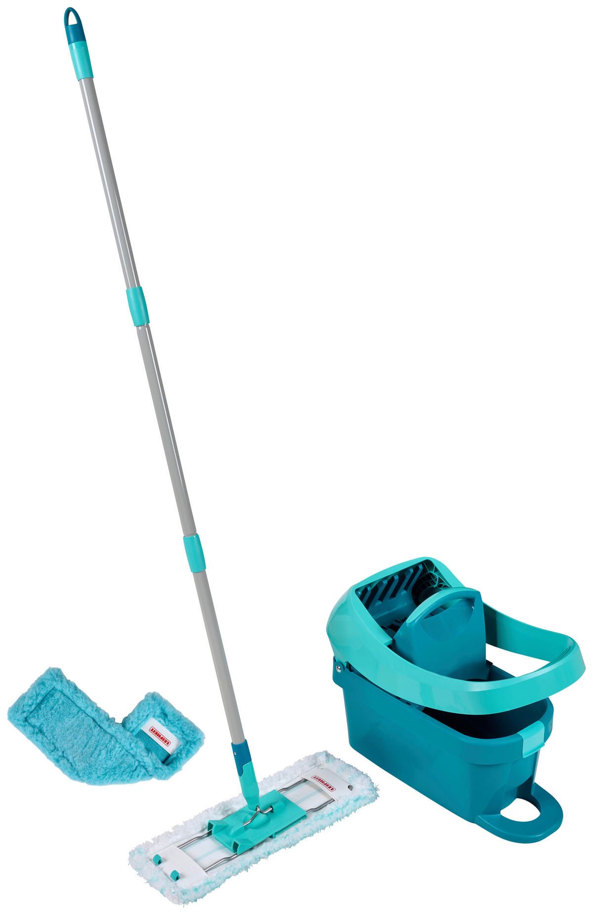 BODENREINIGUNGSSET PROFI XL MOBILE  - Türkis, KONVENTIONELL, Kunststoff/Metall (146cm) - Leifheit