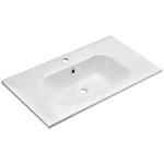 WASCHBECKEN 81/2/46 cm  - Weiß, KONVENTIONELL, Stein (81/2/46cm) - Xora