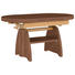 COUCHTISCH Kernnussbaum furniert Nussbaumfarben - Nussbaumfarben, KONVENTIONELL, Metall (110(130,5/65/56-75cm) - Venda