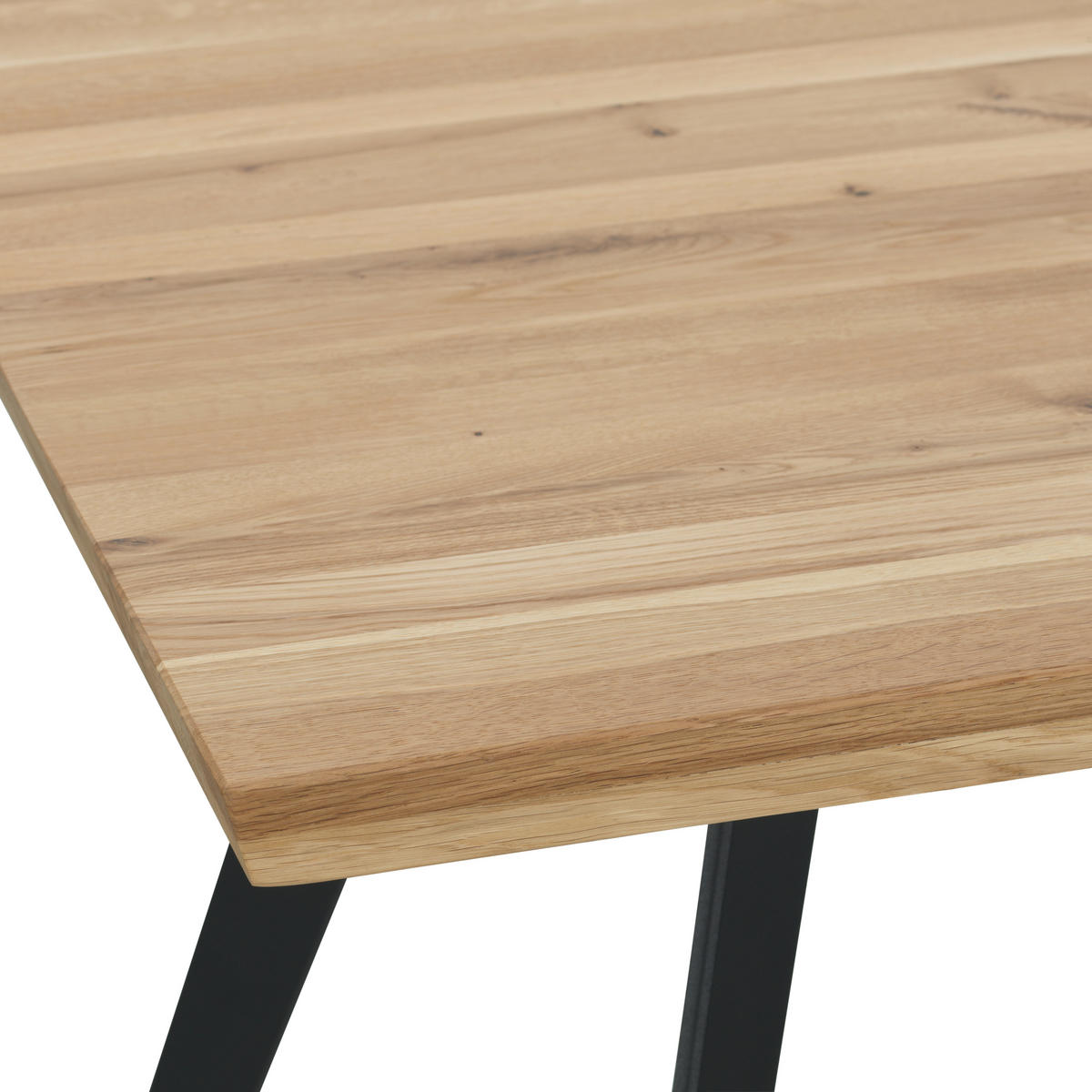 JEDÁLENSKÝ STÔL, divoký dub, divoký dub, 200/100/77 cm - divoký dub/čierna, Natur, kov/drevo (200/100/77cm) - Livetastic