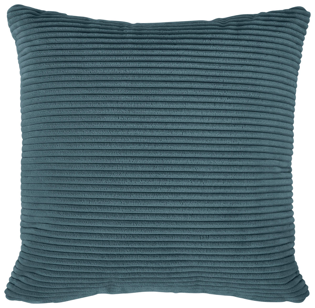 ECKSOFA in Cord Petrol  - Petrol/Schwarz, Design, Kunststoff/Textil (303/196cm) - Livetastic