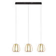 LED-HÄNGELEUCHTE 95/23/150 cm  - Goldfarben/Schwarz, Design, Kunststoff/Metall (95/23/150cm) - Novel