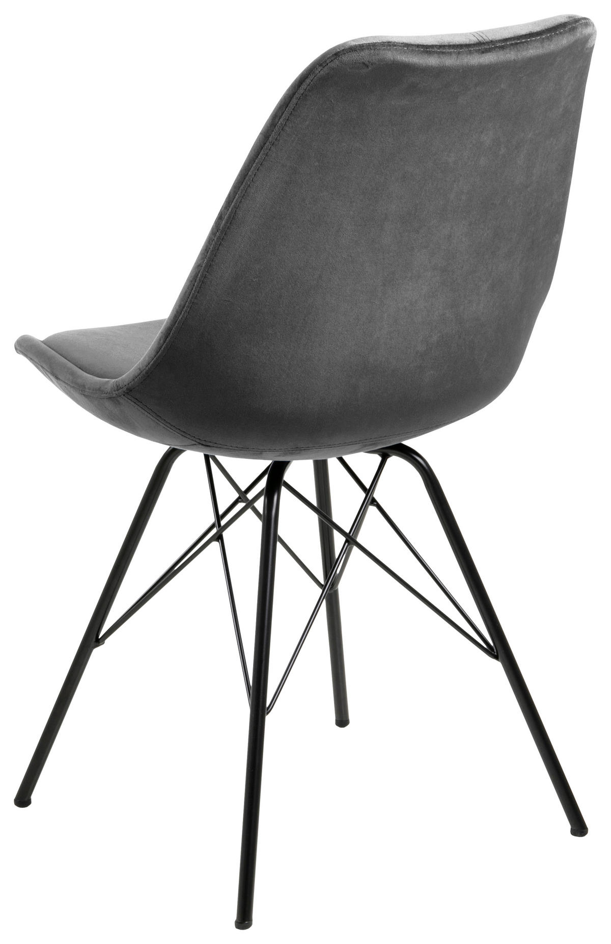STOLIČKA, 48,5/85,5/54 cm - čierna/tmavosivá, Trend, kov/textil (48,5/85,5/54cm) - Carryhome