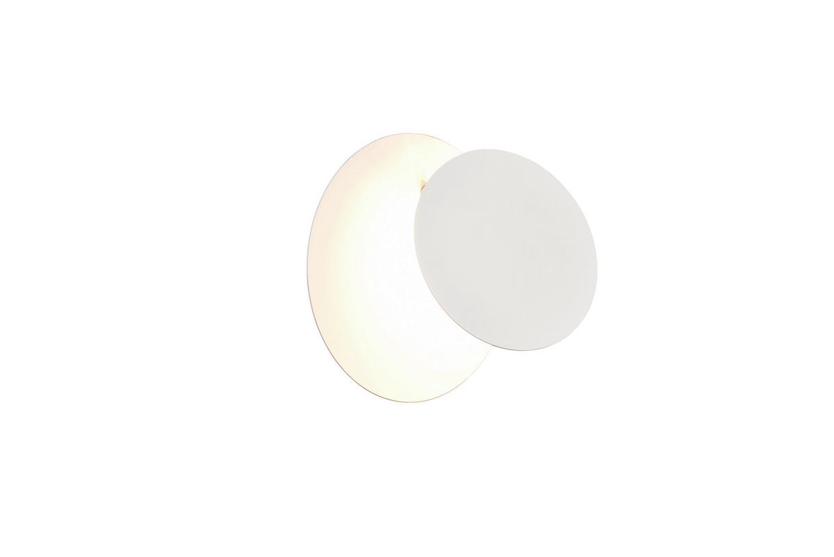 LED-WANDLEUCHTE - Weiss, Design, Metall (18/7,2cm)