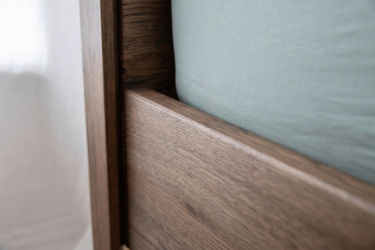 BETT 140/200 cm  in Eiche dunkel  - Eiche dunkel, MODERN, Holz (140/200cm) - Linea Natura