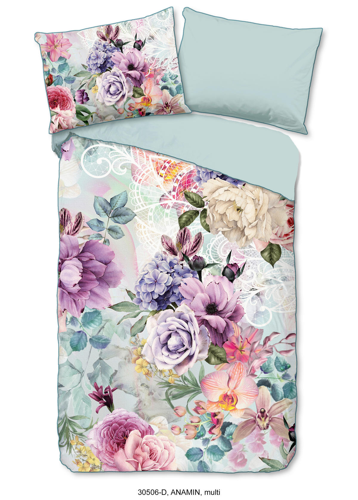 BETTWÄSCHE Descanso Satin 140/200 cm  - Multicolor, LIFESTYLE, Textil (140/200cm)