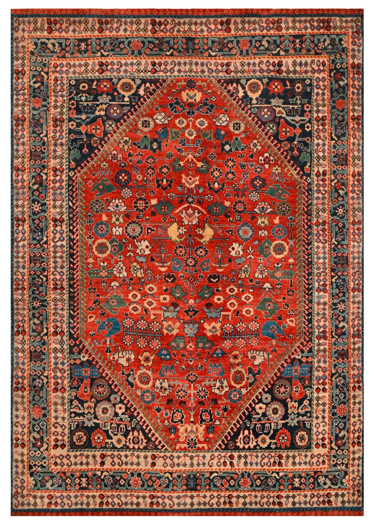 ORIENTTEPPICH 80/300 cm Ghashghai Premium Multicolor, Rostfarben  - Rostfarben/Multicolor, LIFESTYLE, Textil (80/300cm) - Cazaris