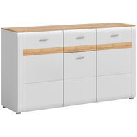 ŠIROKÁ KOMODA, 150/86/43 cm - Design, kov/kompozitní dřevo (150/86/43cm) - MID.YOU