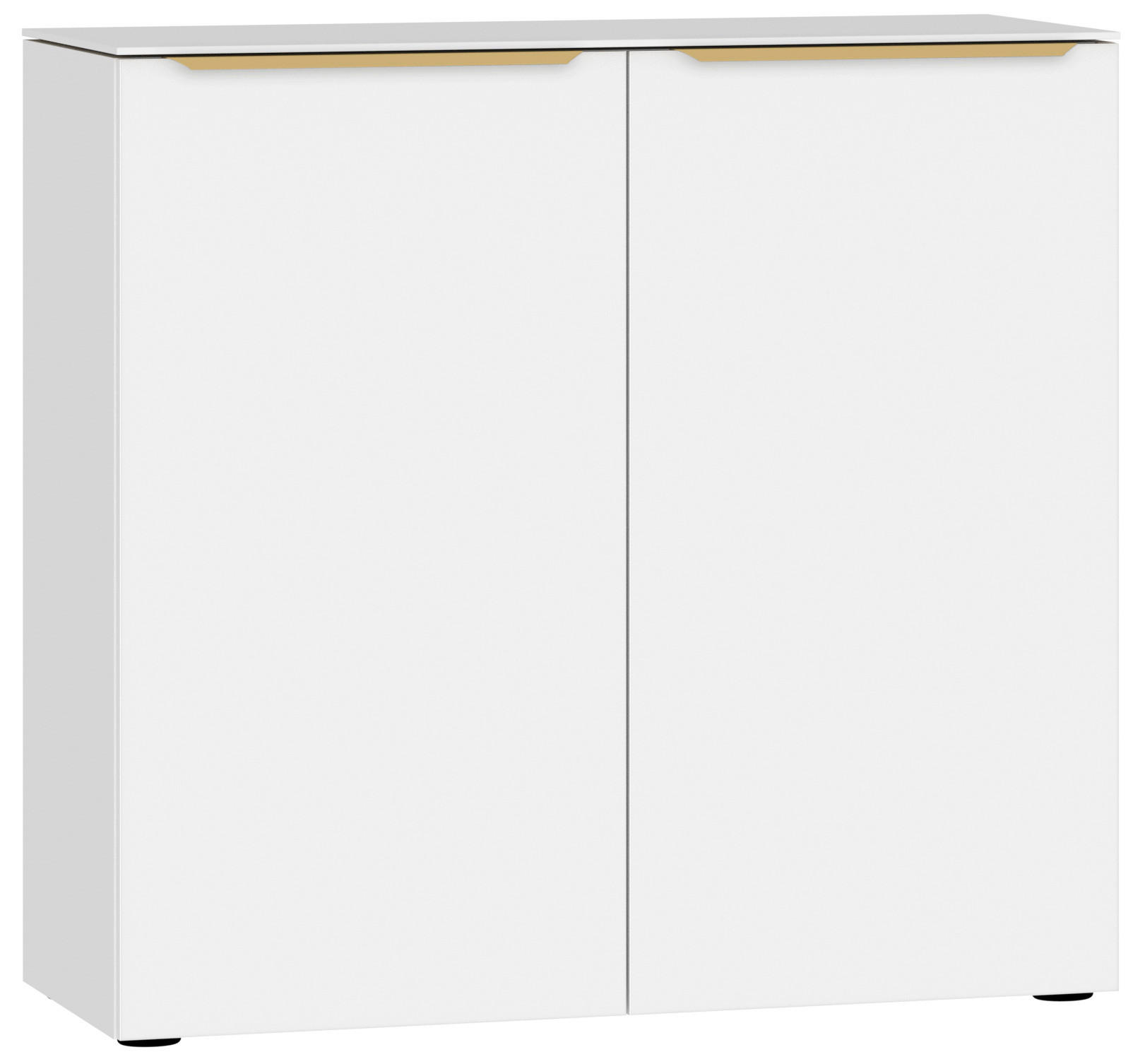 KOMMODE  in 90/87/43 cm  - Goldfarben/Schwarz, Design, Glas/Holzwerkstoff (90/87/43cm) - Jutzler