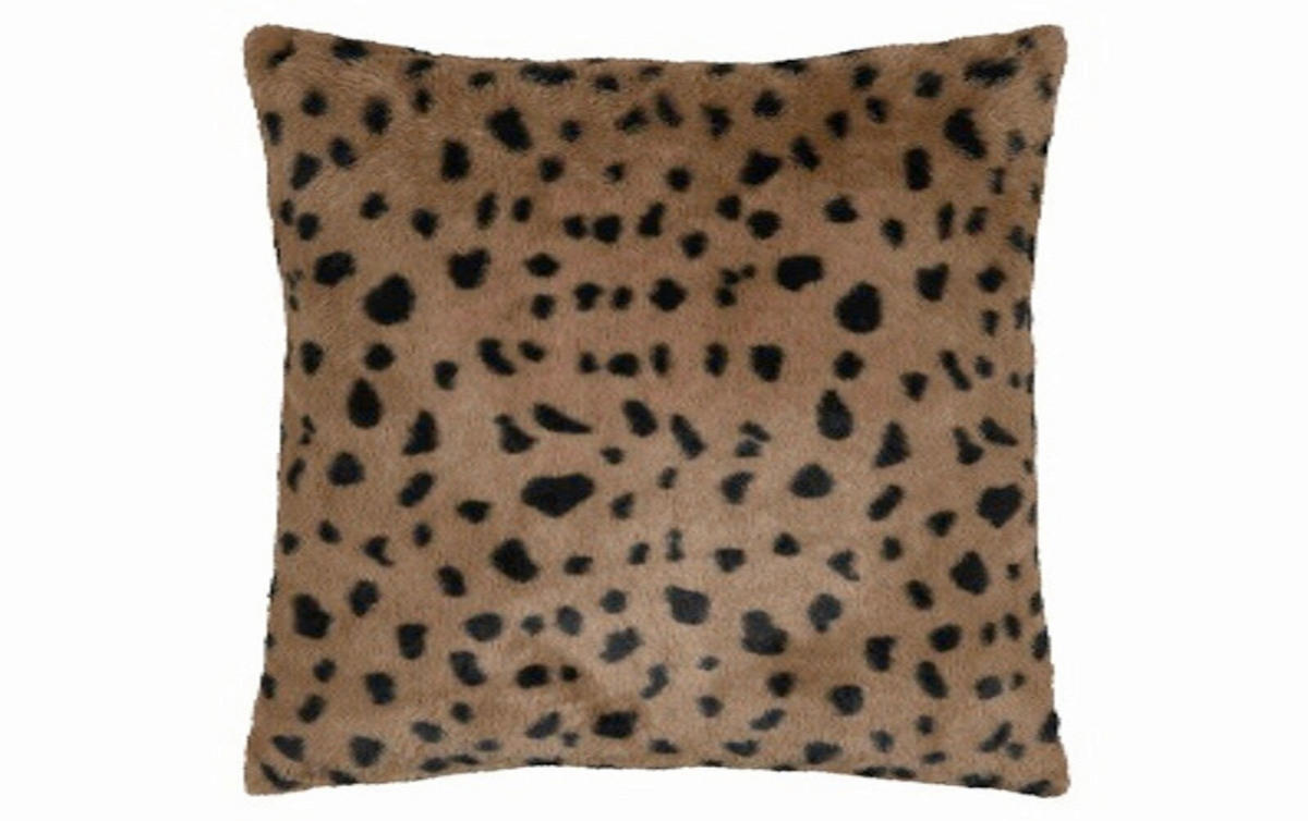 OKRASNA BLAZINA  COZY   45/45 cm          - črna/rjava, Basics, tekstil (45/45cm)