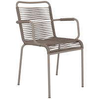 STAPELSESSEL Aluminium Taupe  - Taupe, MODERN, Kunststoff/Metall (57/85/57cm) - FIAM