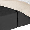 BOXSPRINGBETT 140/200 cm  in Beige  - Beige/Schwarz, Design, Textil (140/200cm) - home24