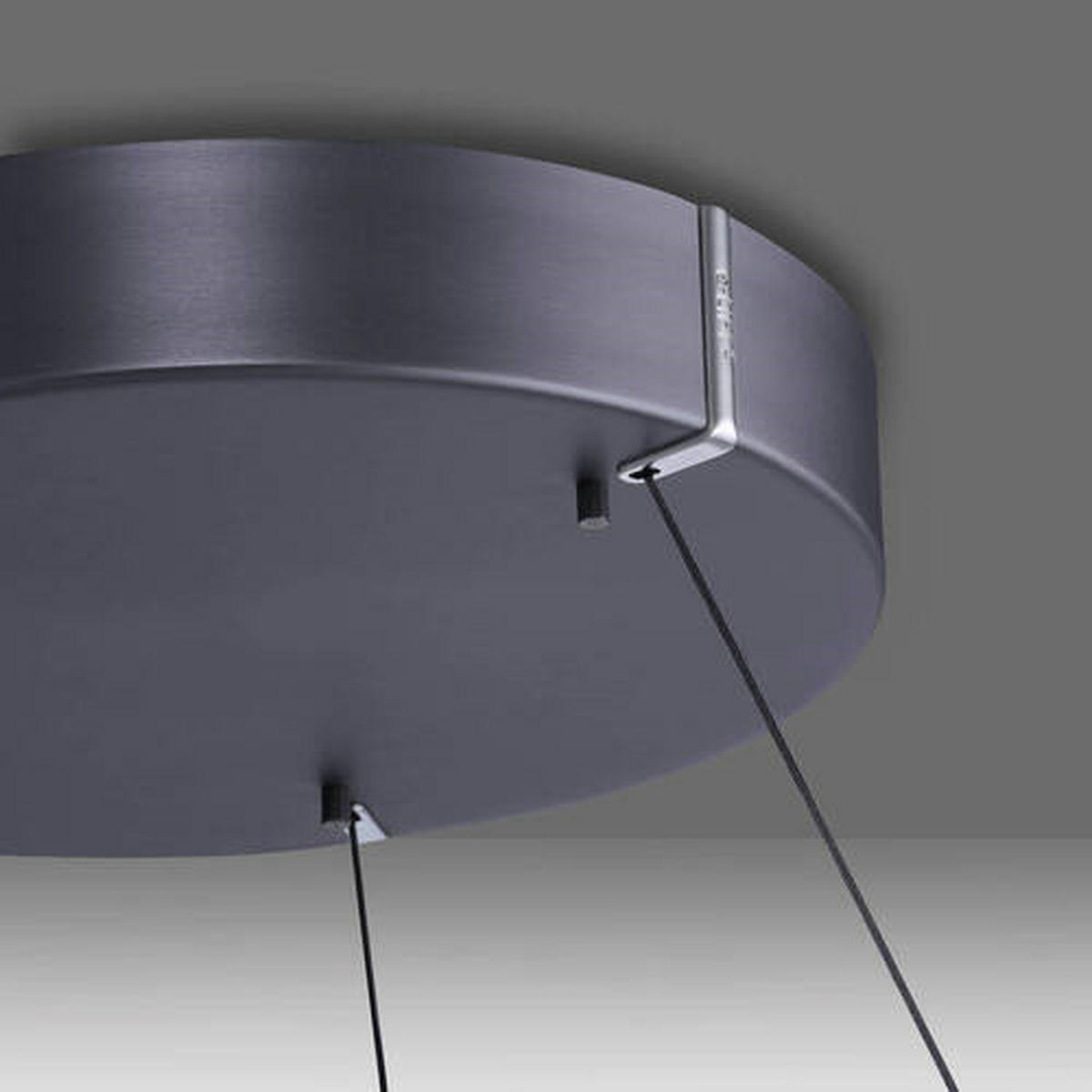 VISEČA LED-SVETILKA  Pure-Loop /2400 lm/2700-5000 K/230 V/ - siva, Design, kovina/umetna masa (70.1/70.1/40-350cm)