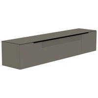 LOWBOARD  in 210/41/45 cm  - Schwarz/Grau, Design, Glas/Holzwerkstoff (210/41/45cm) - Moderano