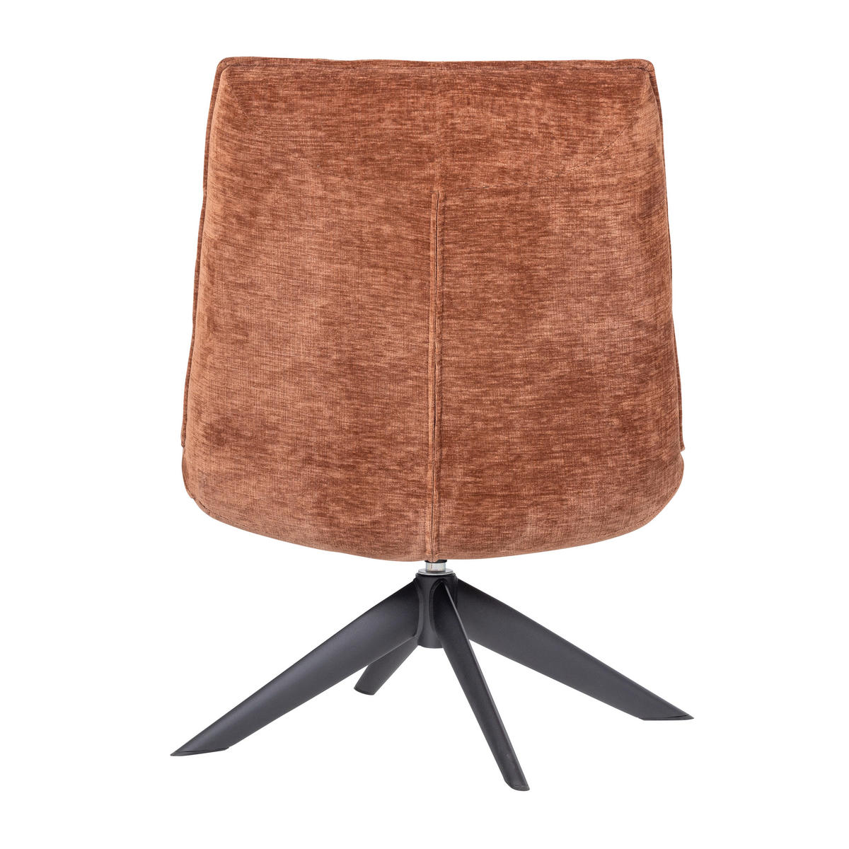 SESSEL in Chenille Rostfarben  - Rostfarben/Schwarz, MODERN, Textil/Metall (70/97/85cm) - Livetastic