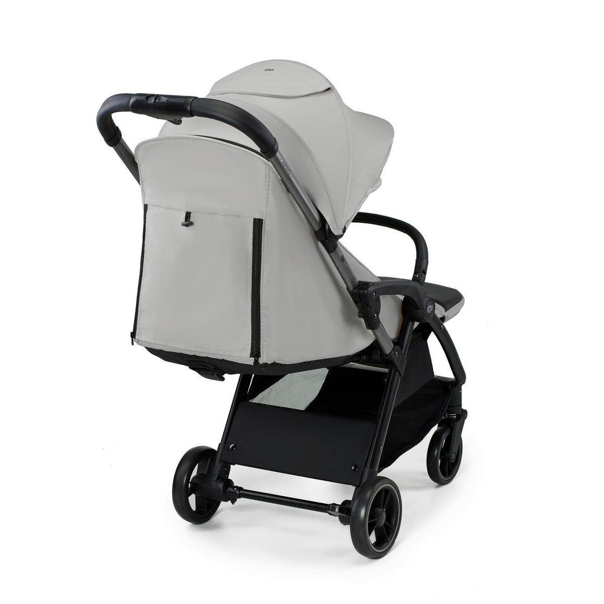 BUGGY Apino  - Hellgrau/Schwarz, Basics (47/99/93cm) - kinderkraft