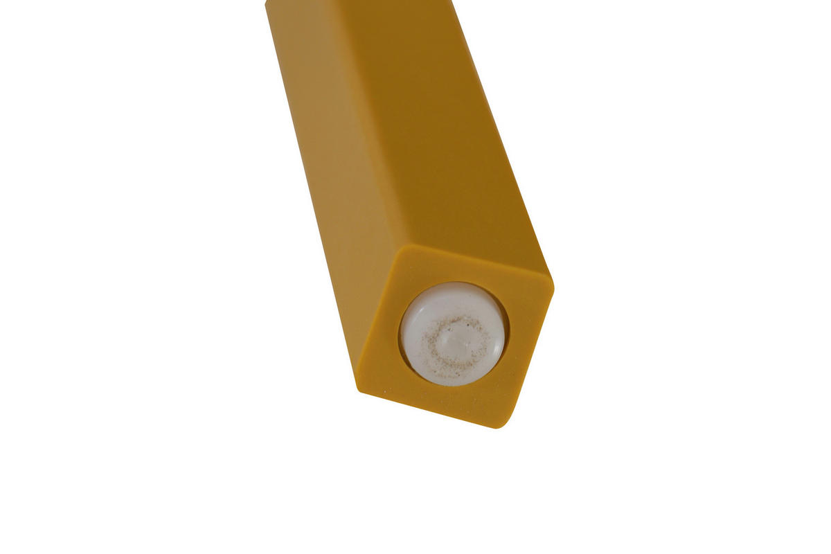 GARTENGARNITUR 3-teilig Stahl  - Gelb, Basics, Kunststoff/Metall (80/80/80cm) - Siena Garden