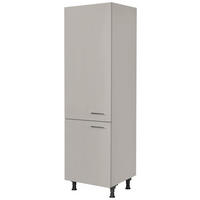 GERÄTEUMBAUSCHRANK 60/216,6/58 cm  Grau  - Edelstahlfarben/Grau, Modern, Holzwerkstoff/Metall (60/216,6/58cm) - Nobilia