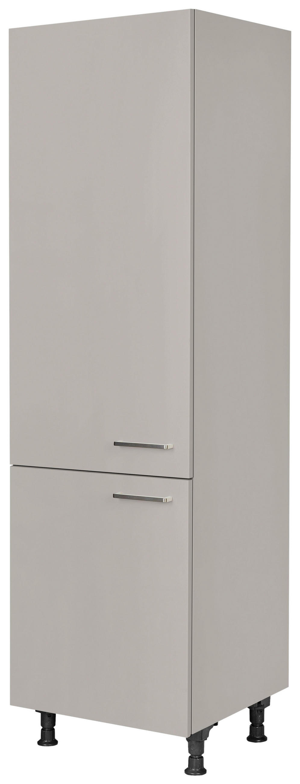 GERÄTEUMBAUSCHRANK 60/216,6/58 cm  Grau  - Edelstahlfarben/Grau, Modern, Holzwerkstoff/Metall (60/216,6/58cm) - Nobilia