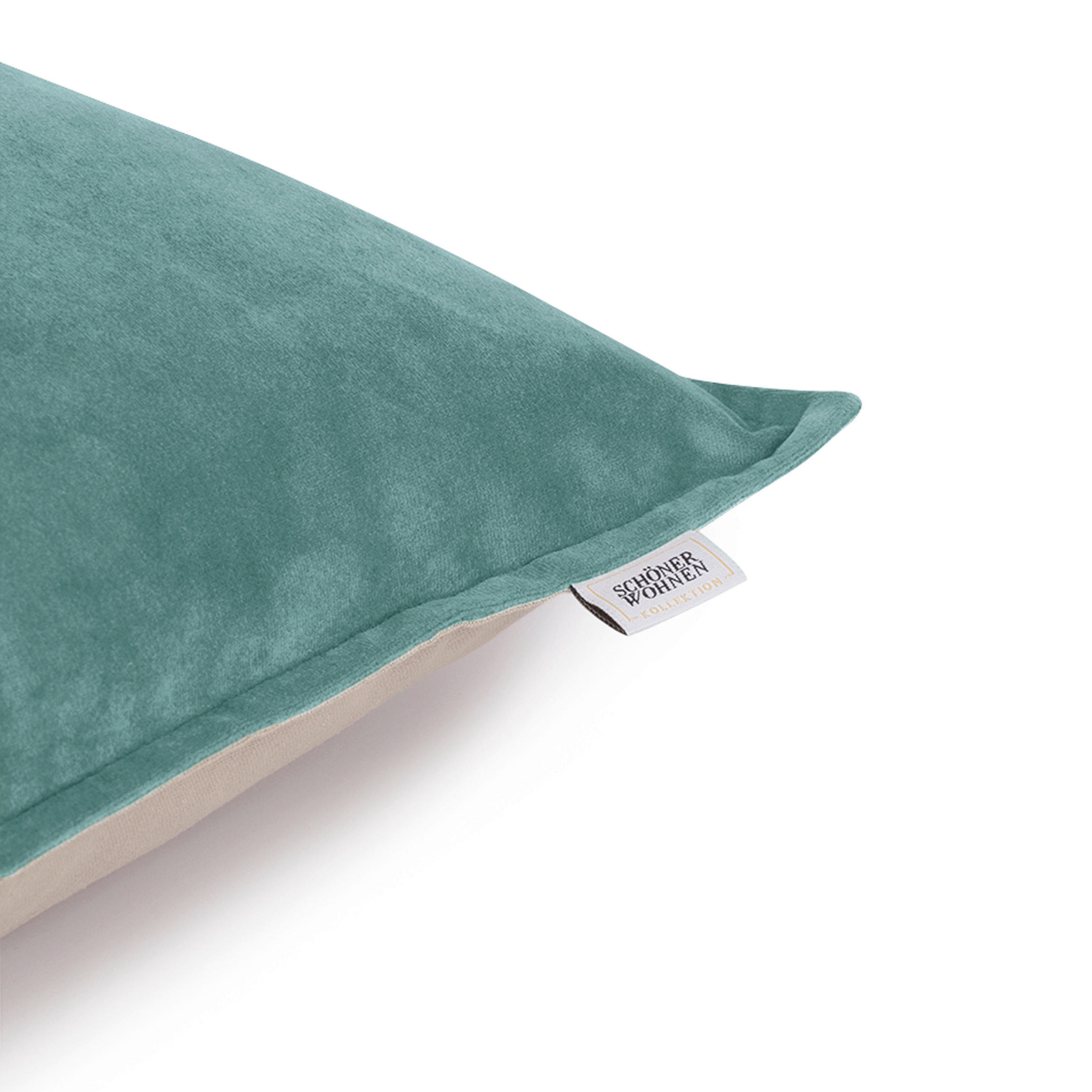KISSENHÜLLE SW-DOLCE 45/45 cm  - Salbeigrün, Basics, Textil (45/45cm) - Schöner Wohnen