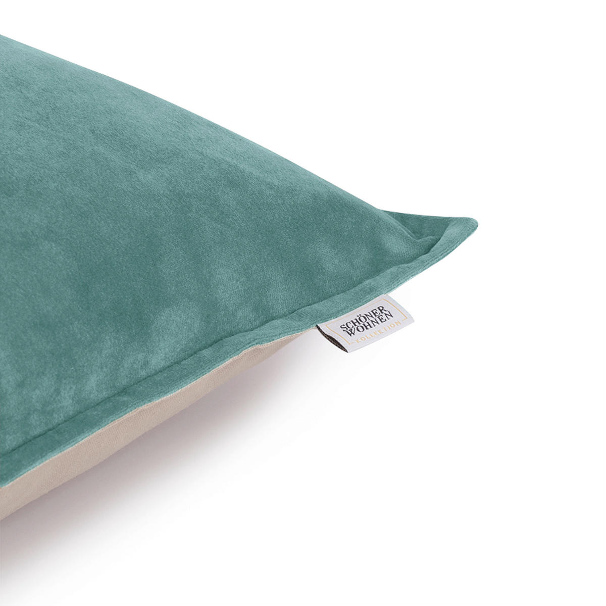 KISSENHÜLLE SW-DOLCE 45/45 cm  - Salbeigrün, Basics, Textil (45/45cm) - Schöner Wohnen