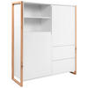 HIGHBOARD  in 120/139/40 cm  - Weiß/Eiche Artisan, Design, Holzwerkstoff (120/139/40cm) - MID.YOU