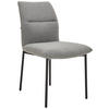 STUHL  in Eisen Bouclé Metall, Textil  - Schwarz/Grau, MODERN, Textil/Metall (50/85/62cm) - Hom`in