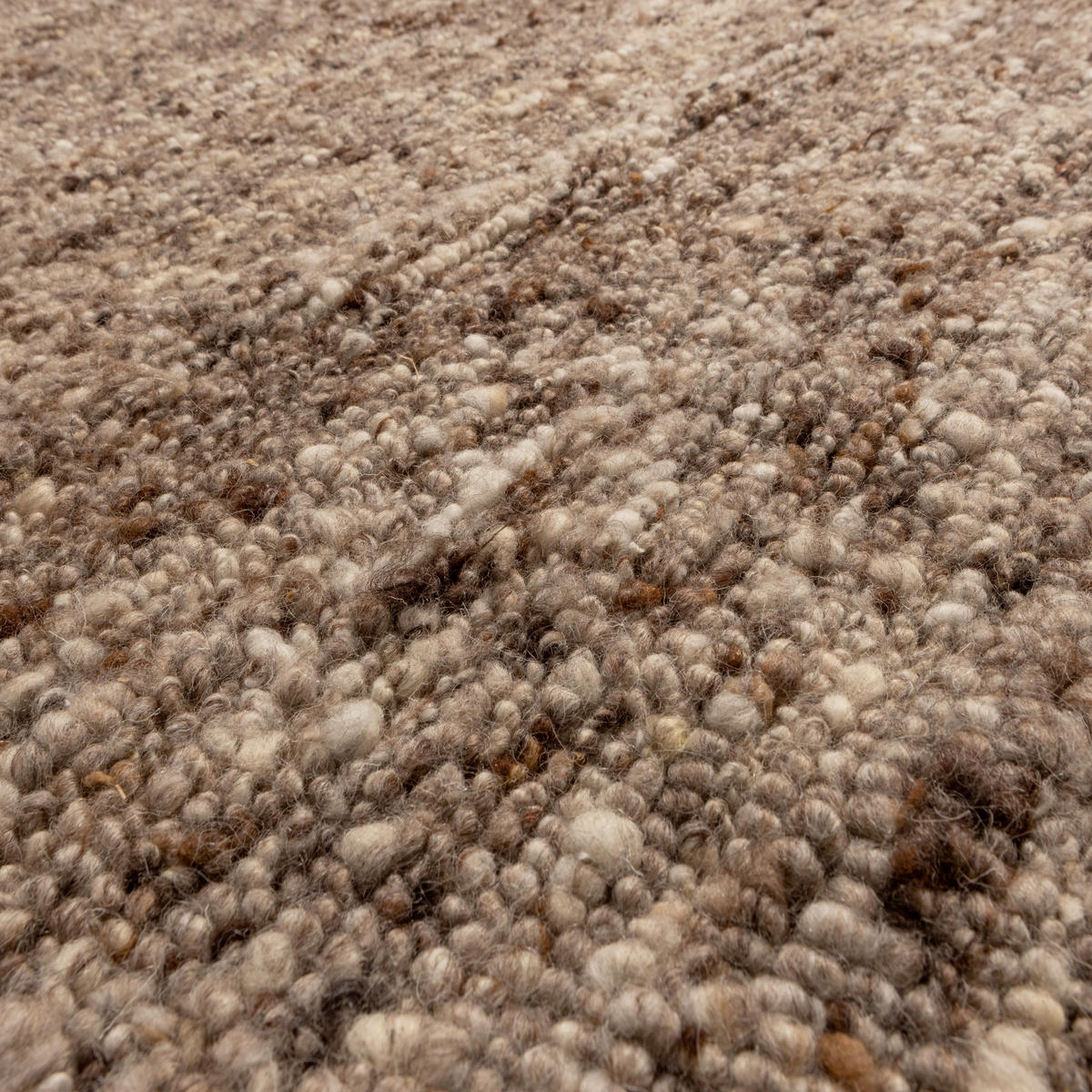 TEPPICH 200/200 cm Efia Braun rund  - Braun, Basics, Textil (200/200cm)