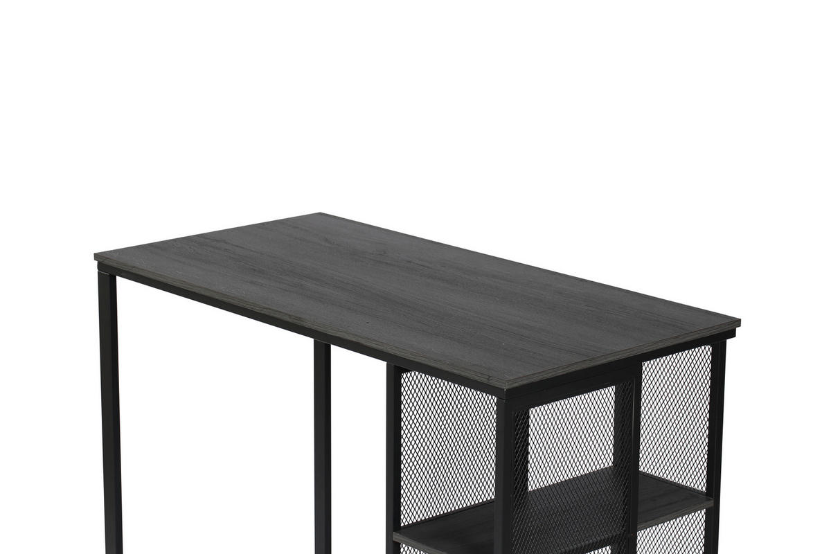 BARTISCH in Metall, Holzwerkstoff 120/102,5/60 cm   - Eichefarben/Dunkelgrau, MODERN, Holzwerkstoff/Metall (120/102,5/60cm) - P & B