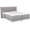 BOXSPRINGBETT 180/200 cm  in Hellgrau  - Blau/Silberfarben, Basics, Holzwerkstoff/Textil (180/200cm) - Welnova