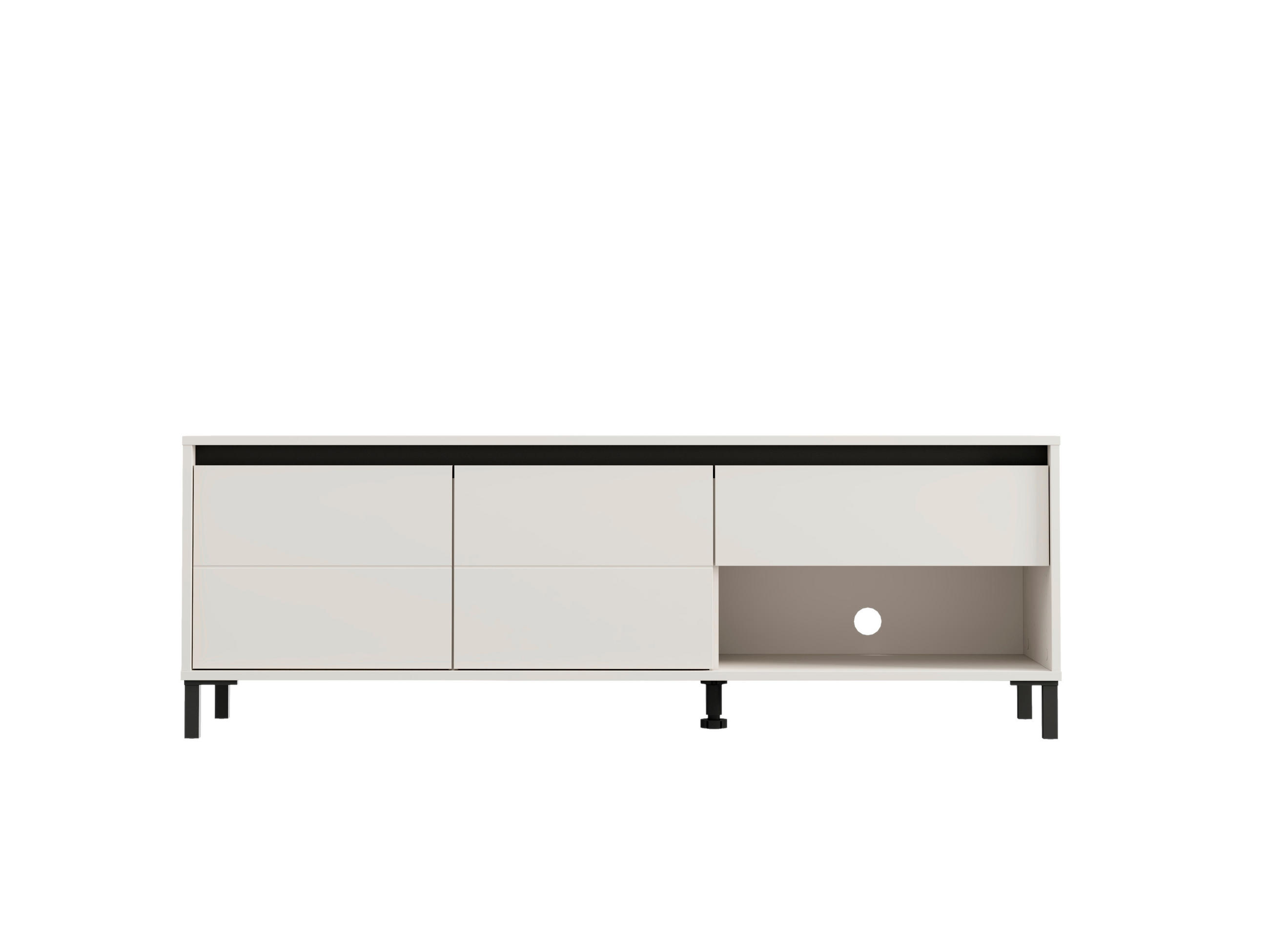 TV ELEMENT crna, kašmir   - kašmir/crna, Moderno, drvni materijal/plastika (150,5/40/52cm)