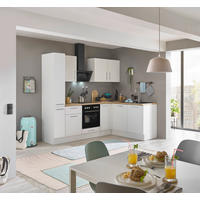 ECKKÜCHE 240/165 cm  in Weiß, Eiche Artisan  - Chromfarben/Weiß, Basics, Holzwerkstoff/Metall (240/165cm) - MID.YOU