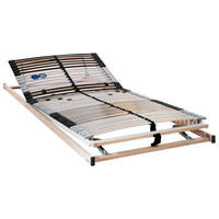LATTENROST 90/200 cm Kopfteil, Fußteil, Mittelzone verstellbar, Birke  - Basics, Holz (90/200cm) - Sleeptex