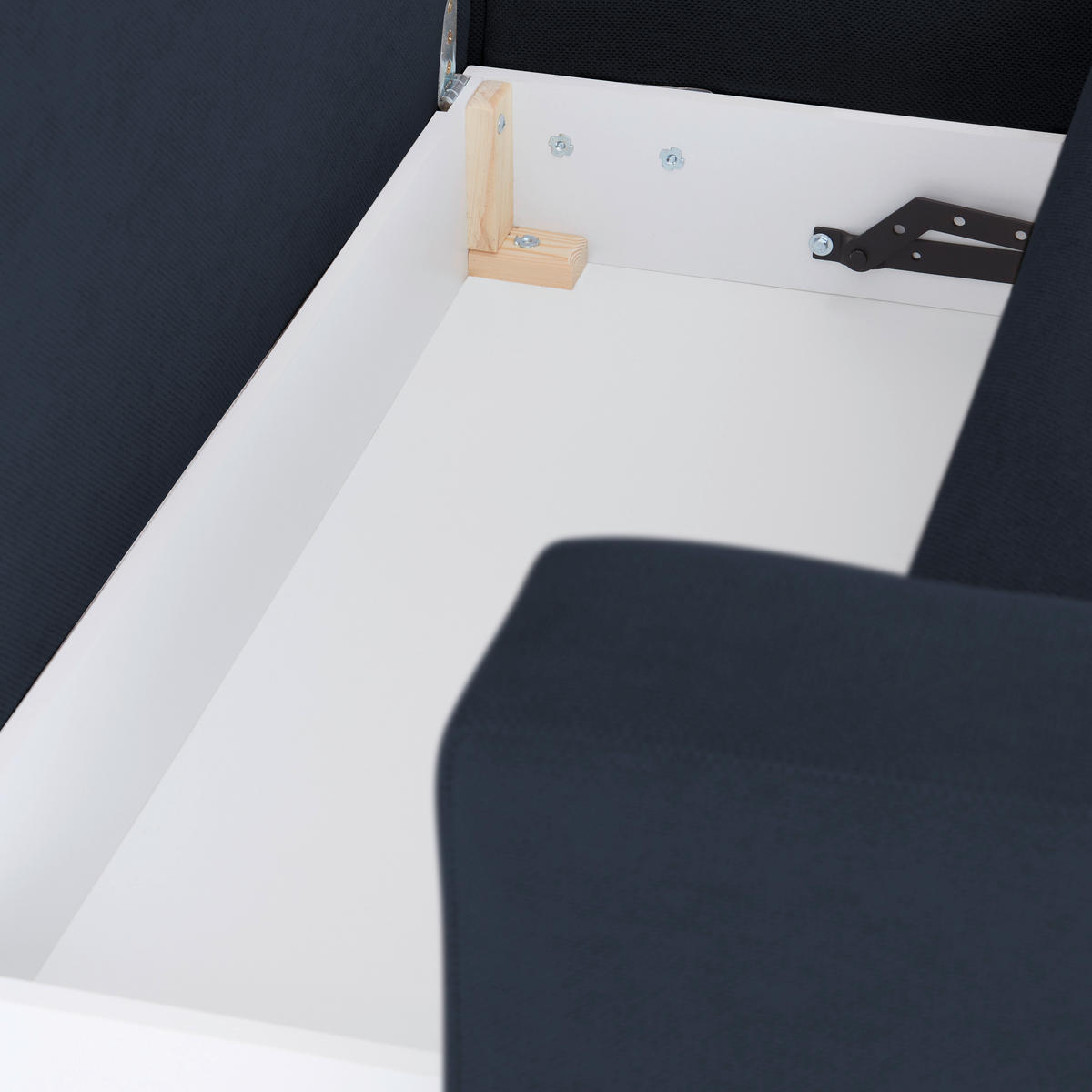 ECKSOFA Royalblau  - Royalblau/Schwarz, MODERN, Textil/Metall (238/162cm) - Ondega