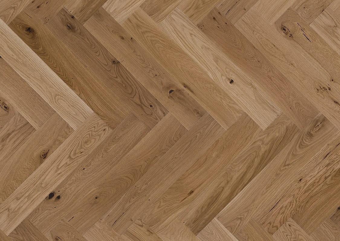 FISCHGRÄT Eiche Toffee  per  m² - Eichefarben, Design, Holz (72,5/13/1,4cm) - Ambiente