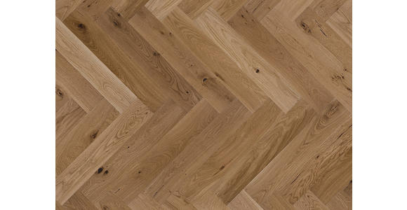 FISCHGRÄT Eiche Toffee per m² - Eichefarben, Design, Holz (72,5/13/1,4cm) - Ambiente