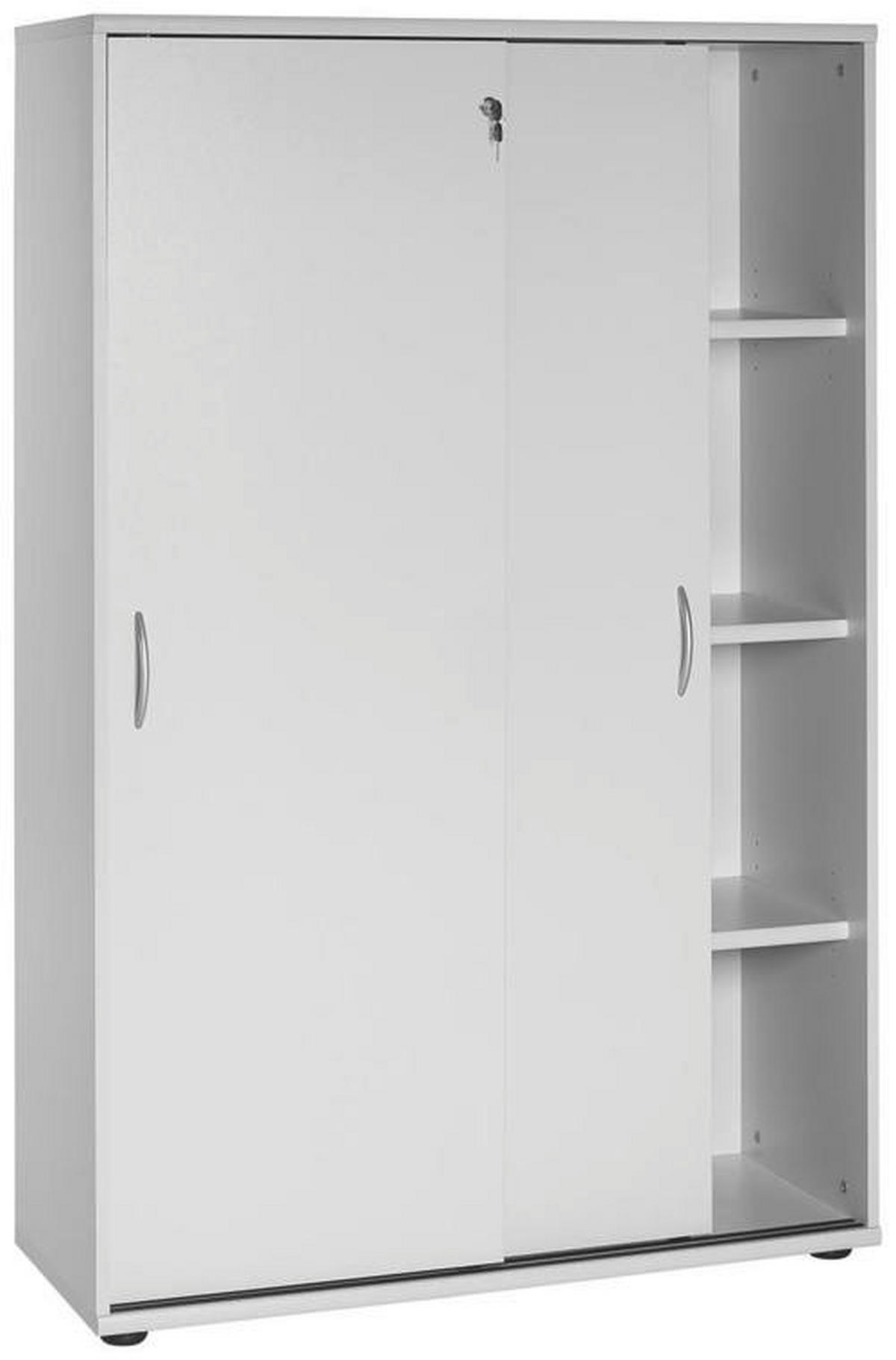 AKTENSCHRANK 100/152,8/39,5 cm  - Hellgrau, Basics, Holzwerkstoff (100/152,8/39,5cm) - MID.YOU