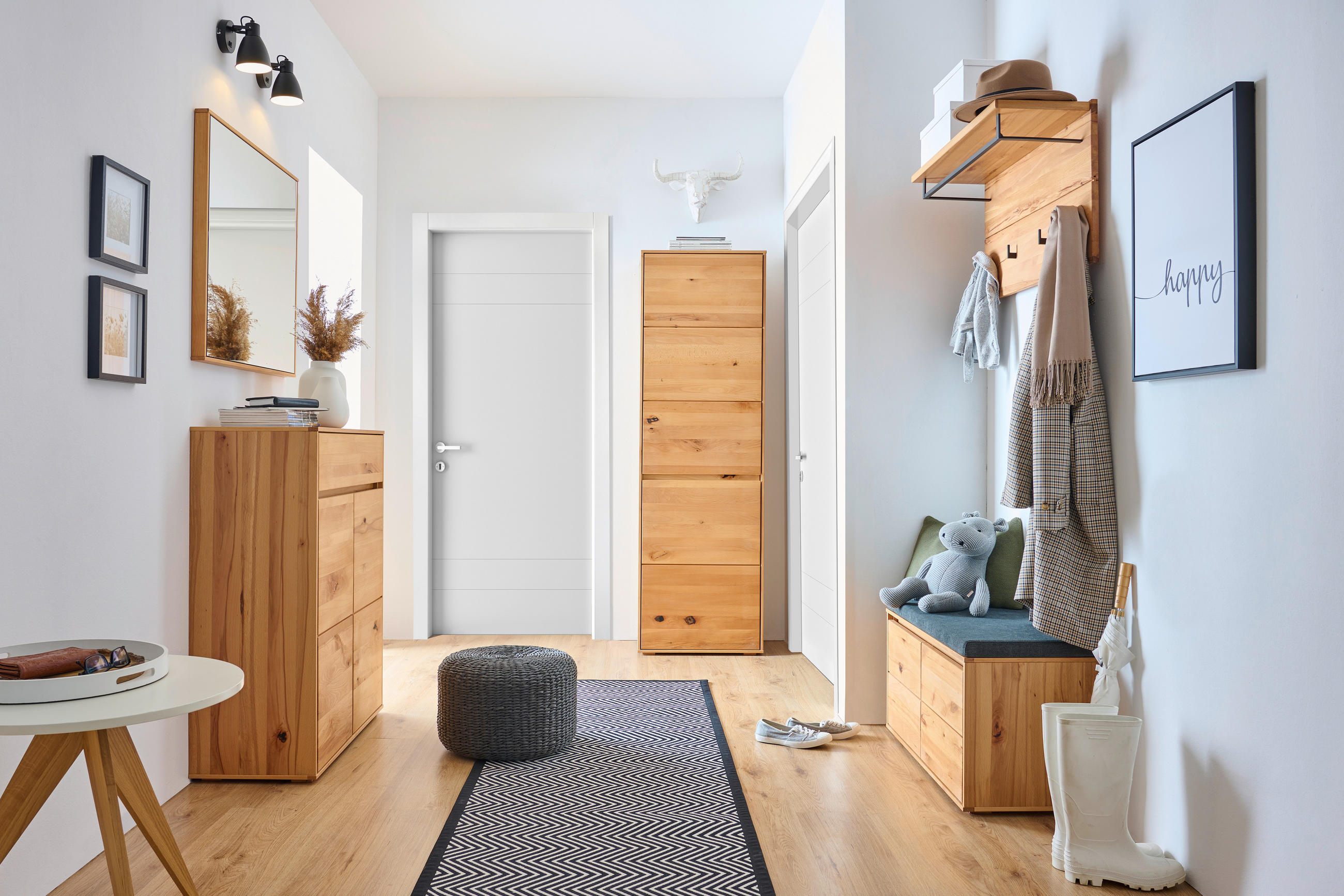GARDEROBENSCHRANK Nanto in 60/193/38 cm - Kernbuche, Natur, Holz/Holzwerkstoff (60/193/38cm) - Cantus