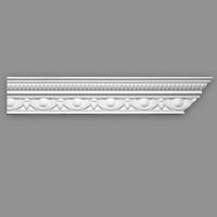 ZIERLEISTE 200/8,0/8,0 cm Weiß Kunststoff  - Weiß, Design, Kunststoff (200/8,0/8,0cm)