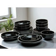 KOMBISERVICE Bastia noro 16-teilig  - Schwarz, Trend, Keramik - Novel